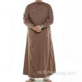 Katoenen kleur granaat rode mannen kaftan thobe